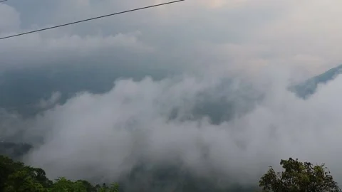 Cloud over mountain Stock-Footage 142504435