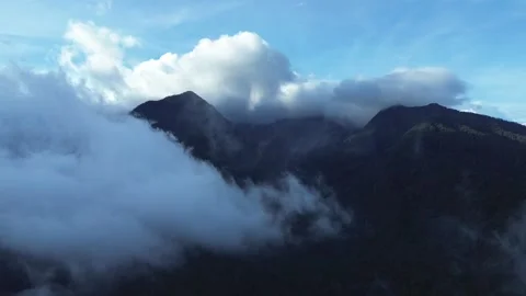 Cloud Over the Mountain Stock Footage 259404039