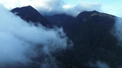 Cloud Over the Mountain Stock Footage 259405296