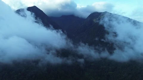 Cloud Over the Mountain Stock Footage 259405792