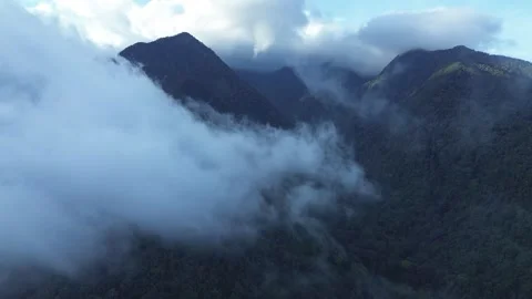 Cloud Over the Mountain Stock Footage 259406318