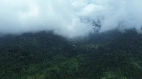 Cloud Over the Mountain Stock Footage 259534103