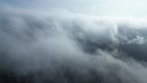 Cloud Over the Mountain Stock Footage 259537201