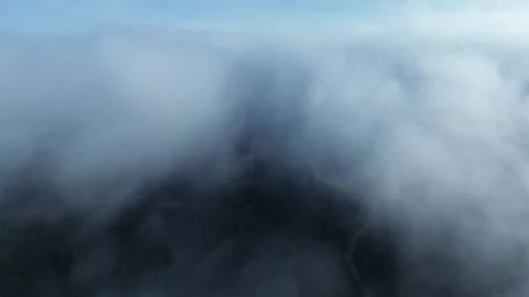 Cloud Over the Mountain Stock Footage 259541272