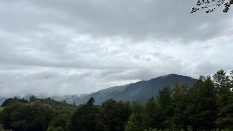 Cloud over mountain Stock Photos