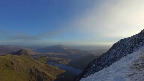 Cloud over Snowdonia Video stock 71309795