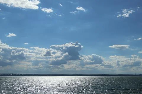 Cloud over water Stock Photos