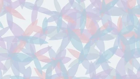 A cloud of overlapping translucent leaves creates a light abstract botanica.. Stock Illustration