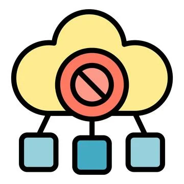 Cloud page icon vector flat Stock Illustration