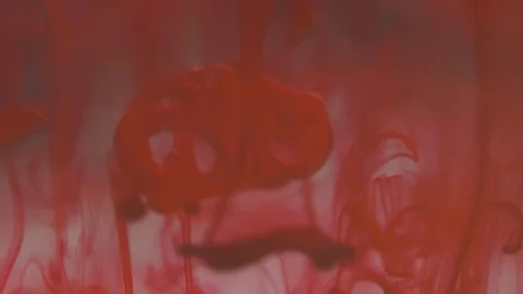 Cloud Of Paint Dropping In Water - 4K LOG Stock Footage 123798808