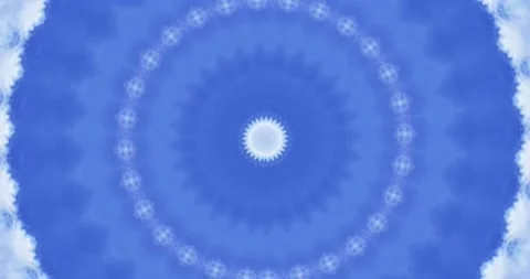 Cloud-like pattern. Abstraction revolves in a circle. Kaleidoscope. Stock Footage 160908616