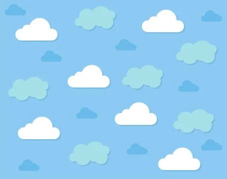 Cloud pattern background Stock Illustration
