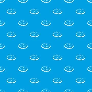 Cloud pattern seamless blue Stock Illustration