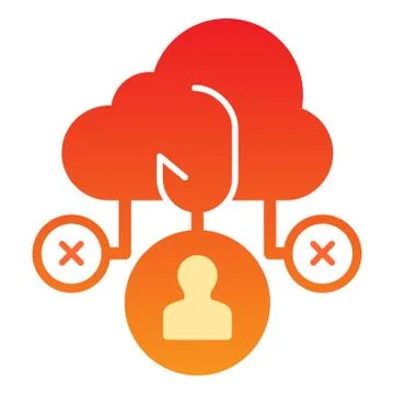 Cloud phishing flat icon. Data phishing color icons in trendy flat style. Data イラスト素材
