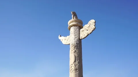 Cloud pillar in Tiananmen Square, Beijing, China Video stock 82698832