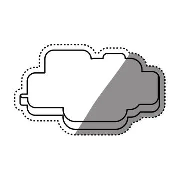 Cloud Pixelated videogame Stock Illustration