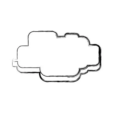 Cloud Pixelated videogame Stock Illustration