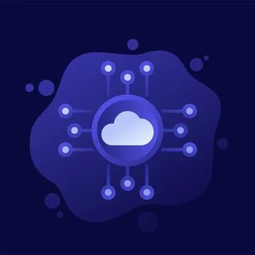 Cloud platform icon, vector design Stock Illustration