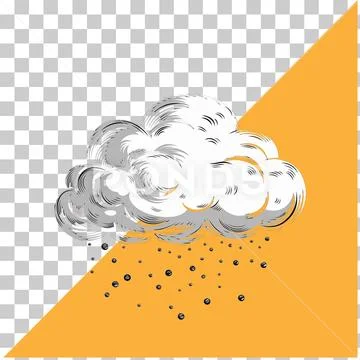 Cloud png isolated on transparent background PSD Template