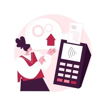 Cloud POS abstract concept vector illustration. Stock Illustration