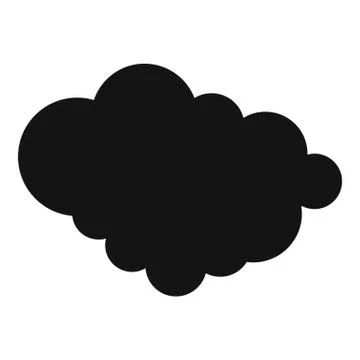 Cloud of precipitation icon, simple style. Stock Illustration
