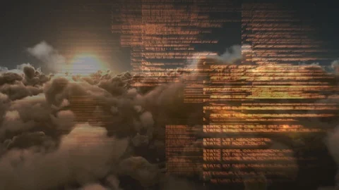 Cloud programming codes Stock Footage 107398741