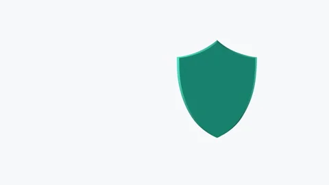 Cloud Protection Animation with Shield and Lock | Cloud Security Concept Video stock 342154337