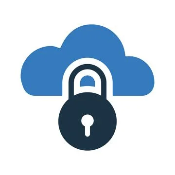 Cloud, protection icon. Simple editable vector illustration. Illustrazione stock