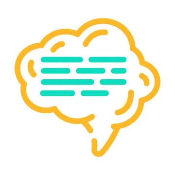 Cloud quote speech color icon vector illustration 스톡 일러스트