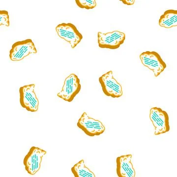 Cloud quote speech isometric icon seamless pattern Illustrazione stock