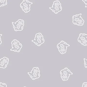 Cloud quote speech line vector seamless pattern 스톡 일러스트