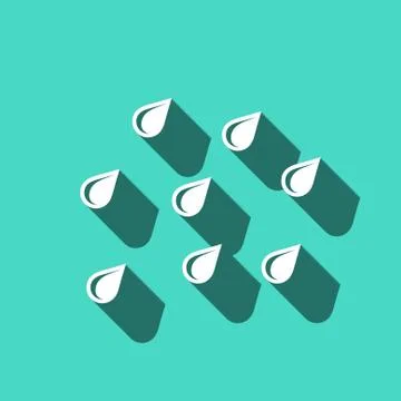 Cloud with rain drops icon stock vector illustration flat design イラスト素材