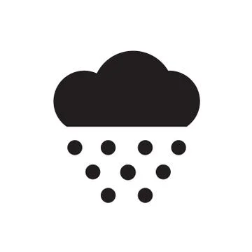 Cloud rain icon Stock Illustration