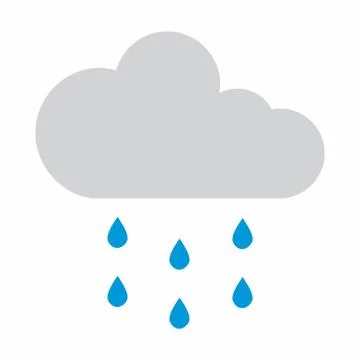 Cloud rain icon Stock Illustration