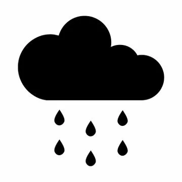 Cloud rain icon Stock Illustration