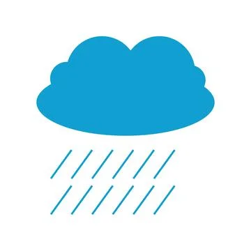 Cloud rain icon Stock Illustration