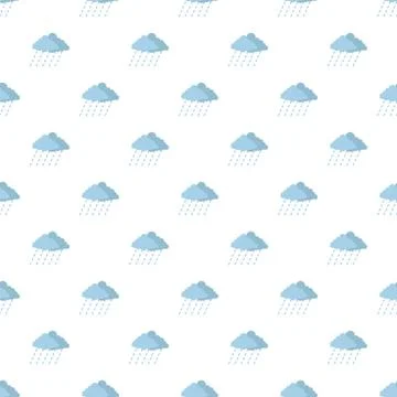 Cloud rain storm pattern seamless 스톡 일러스트