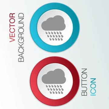Cloud rain.  the weather icon Illustrazione stock