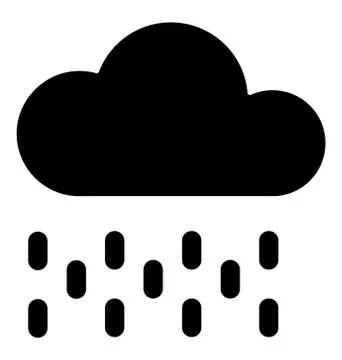 Cloud Raining Vector Illustrazione stock