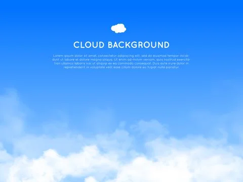 Cloud realistic background イラスト素材