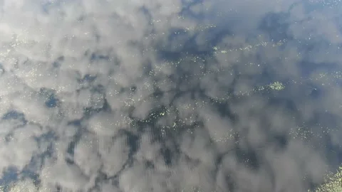 Cloud reflection in the water Stock Footage 226386380
