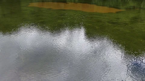 Cloud Reflections on Mass Lough at Heywood Demesne County Laois 4K Stockbeeldmateriaal 337948247