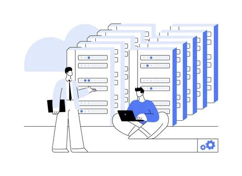 Cloud reliability engineer abstract concept vector illustration. Stock Illustration