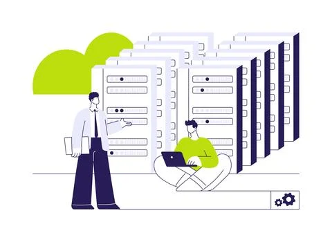 Cloud reliability engineer abstract concept vector illustration. Stockillustratie