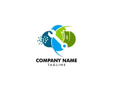 Cloud Repair Logo Design Element Stock Illustration