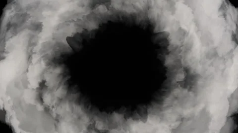 Cloud Ring Energy Vortex Loop Animation Stock Footage 263124870
