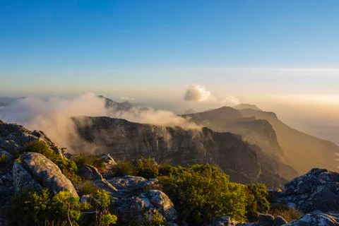 Cloud rolling in over twelve apostles 1 Stock Photos