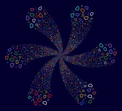 Cloud Rotation Explosion 스톡 일러스트