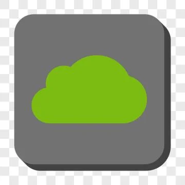 Cloud Rounded Square Button Ilustración de archivo
