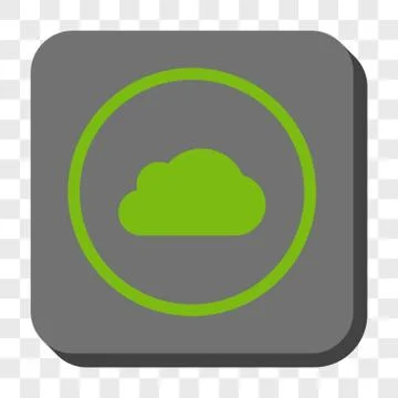 Cloud Rounded Square Button Ilustración de archivo